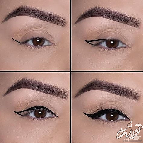 آموزش تصویری کشیدن خط چشم